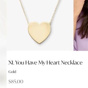 Melinda Maria Green Heart Pendant Necklace